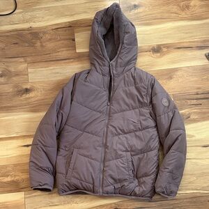 Abercrombie & Fitch Taupe Puffer Jacket